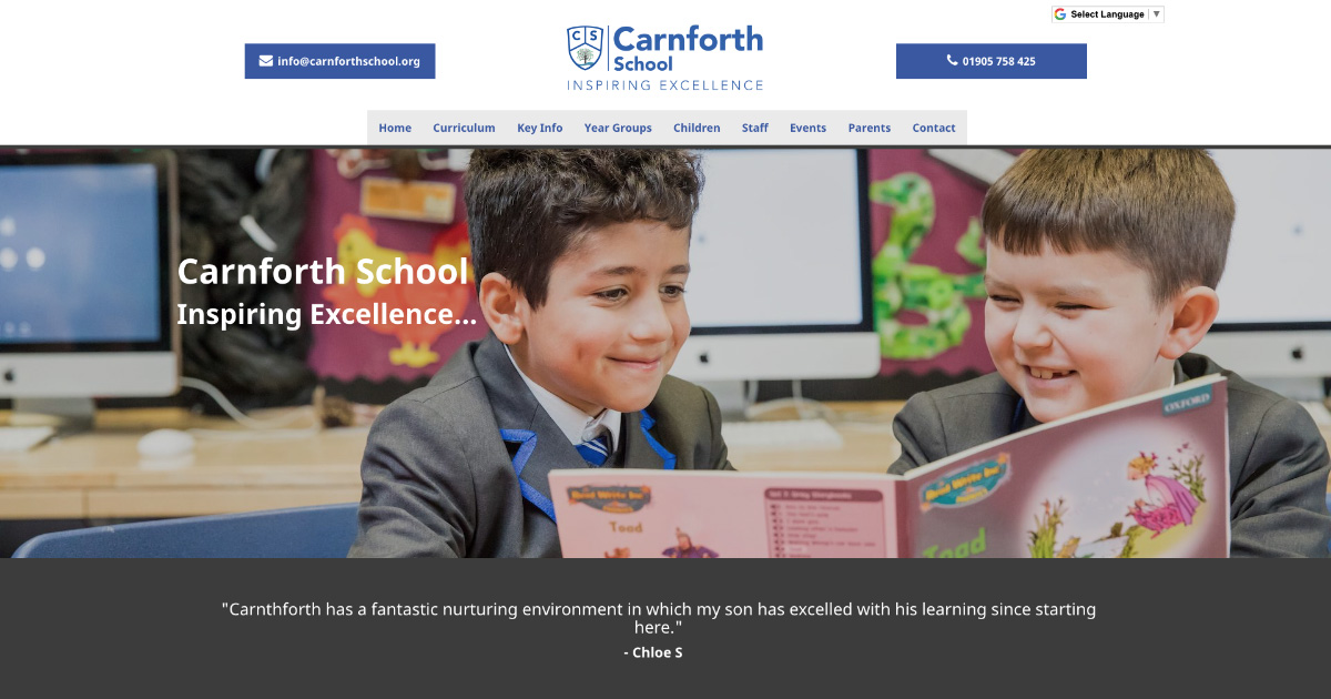 Carnforth School, Inspiring Excellence | Primary School in Worcester